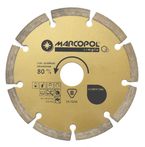 Tarcza diamentowa MarcoPol 125x22,2 mm