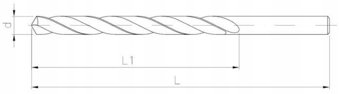 Wiertło do metalu walcowane DIN338 8,0x117 - 1szt