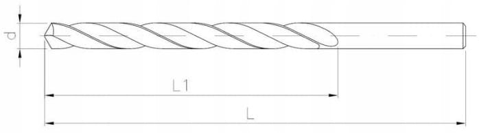 Wiertło do metalu walcowane DIN338 12x151 - 1szt
