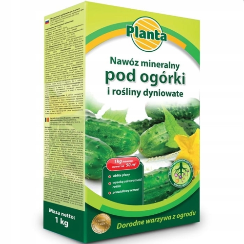 Nawóz do ogórków i dyni wieloskładnikowy Planta granulat 1 kg 1 l