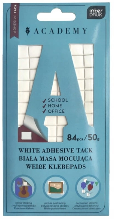 Biała masa mocująca 50g. Academy Interduk