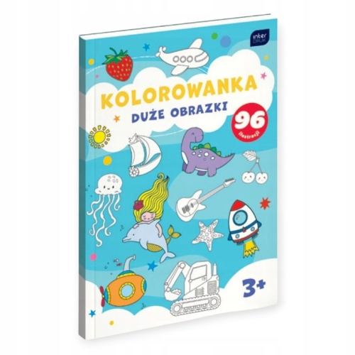 Kolorowanka dla dzieci A4 duże obrazki (96 ilustracji) Interdruk