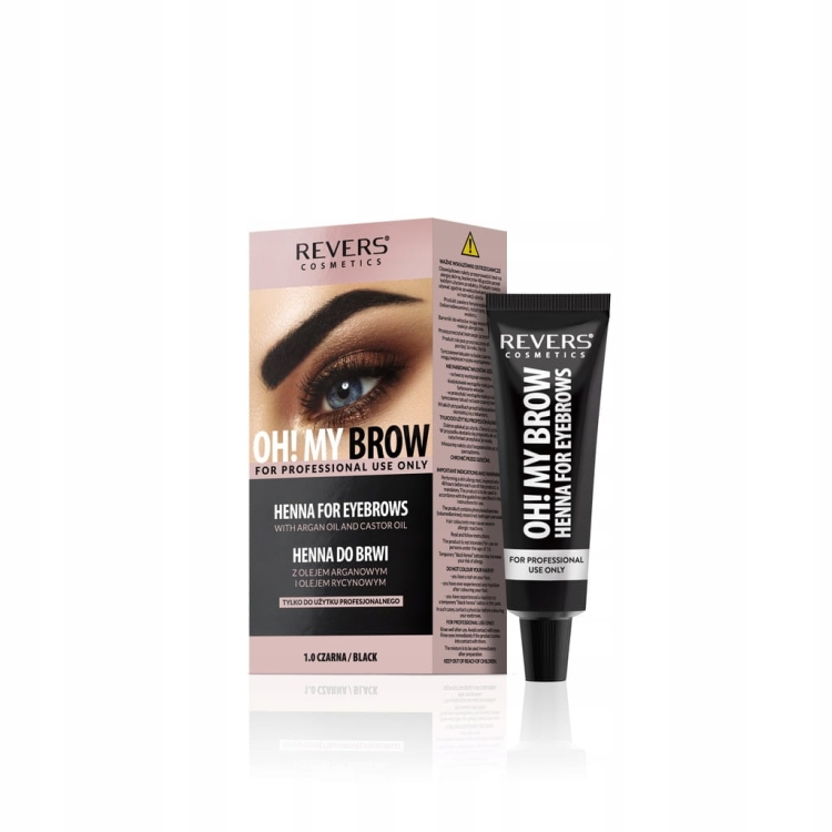 Revers Cosmetics Henna do brwi OH! My Brow Profesjonalna 3.0 Czarna