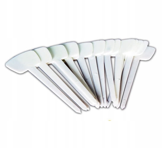 Etykiety rabatowe 16szt na rozsady tabliczki wbijane plastikowe białe 13cm