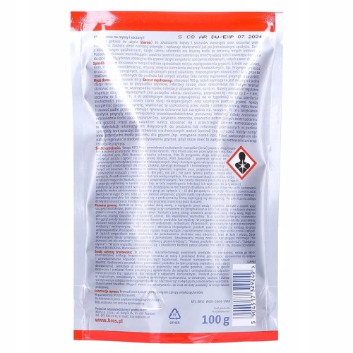 Trutka przeciwko myszom, szczurom Bros 0,1 kg