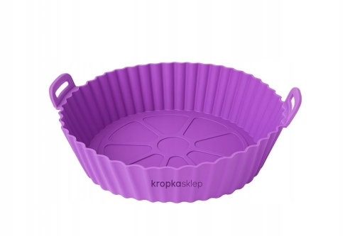 Wkład silikonowy do Airfryera 20 cm fioletowy. Odporny do 220°C Ekologiczny
