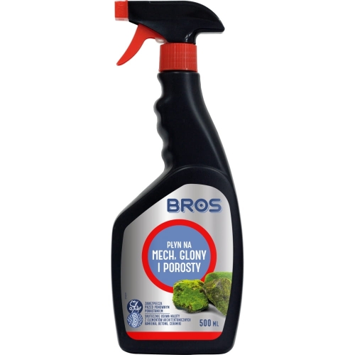 BROS Płyn na Mech, Glony i Porosty 500ml – Skuteczna Ochrona i Zabezpieczenie Powierzchni
