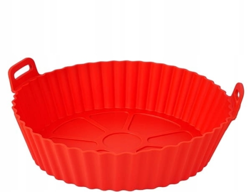 Silikonowy Wkład do Airfryera 16 cm Czerwony – Odporny do 220°C | Ekologiczny