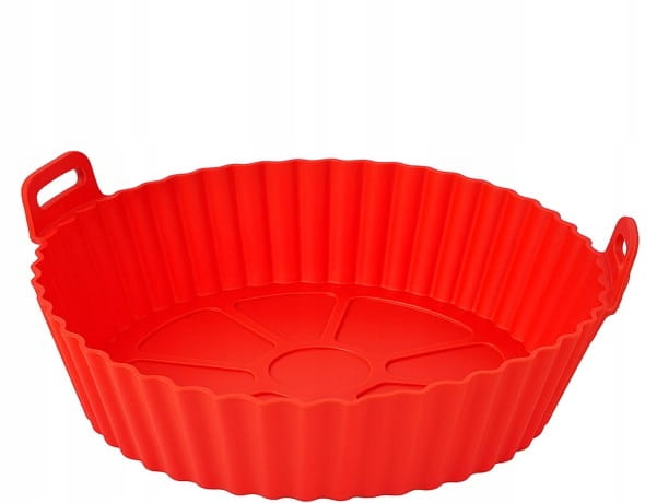 Silikonowy Wkład do Airfryera 16 cm Czerwony – Odporny do 220°C | Ekologiczny