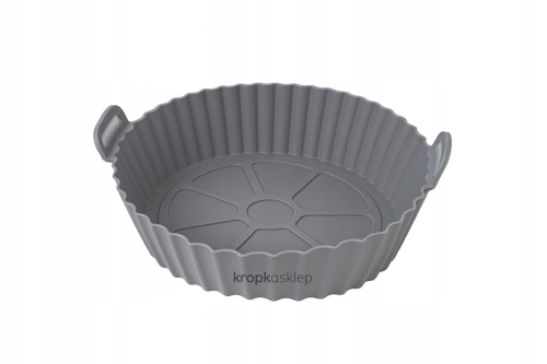 Silikonowy Wkład do Airfryera 16 cm Szary – Odporny do 220°C | Ekologiczny