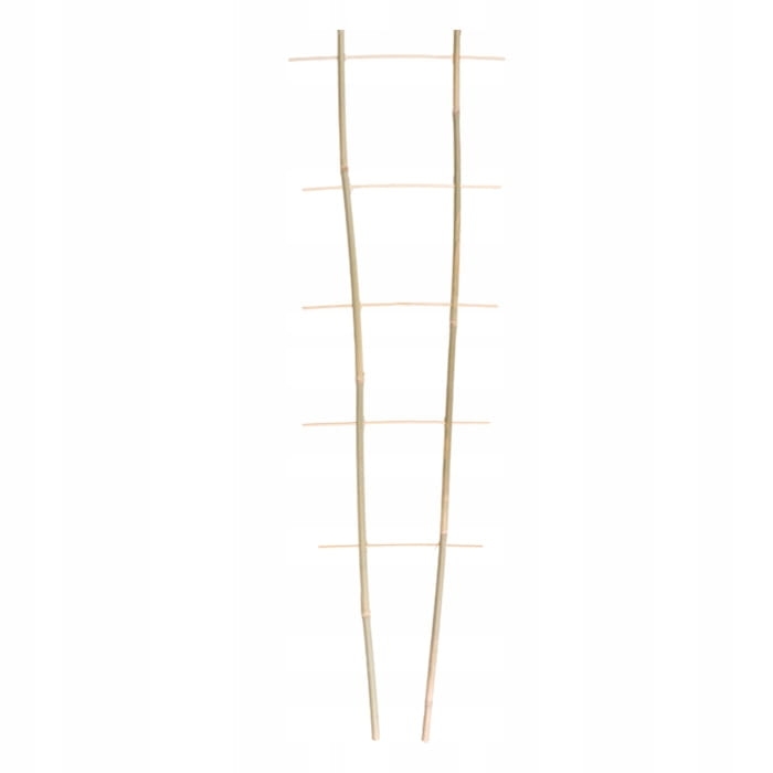 Drabinka podpora do roślin 60x17 cm – naturalna podpórka dla kwiatów i pnączy