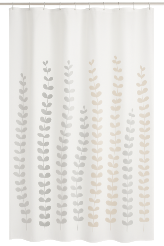 Zasłona prysznicowa Alsea 180x180 cm – wodoodporna, szybkoschnąca, z zawieszkami