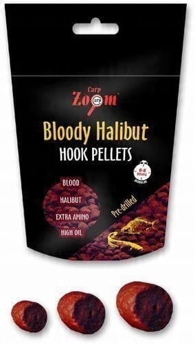 Pellet Carp Zoom Bloody Halibut 15mm 150g – intensywna zanęta na karpia, suma i amura