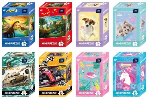 Puzzle mini 54 elementy Interdruk – idealne dla dzieci od 4 lat – rozwijające zabawki edukacyjne