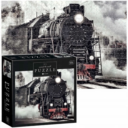 Puzzle 500 elementów Interdruk – Around the World 3 – podróżnicze puzzle dekoracyjne 33x47 cm