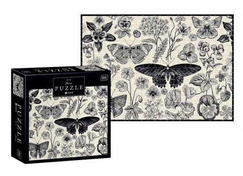 Puzzle 500 elementów Interdruk – Flowers 3 – kwiatowy motyw dekoracyjny – 33x47 cm