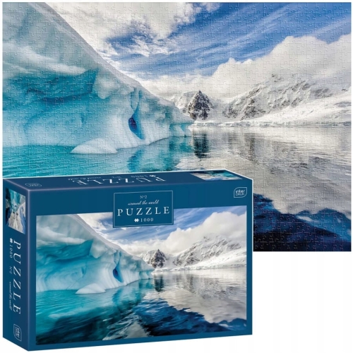 Puzzle 1000 elementów Interdruk Around the World 2 – podróżniczy motyw – 48x67 cm – do oprawienia