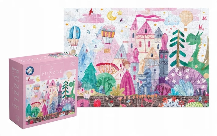 Puzzle dziecięce 250 elementów – edukacyjne i kolorowe – 48x33 cm – trwałe, z pomocniczym obrazkiem