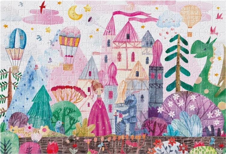 Puzzle dziecięce 250 elementów – edukacyjne i kolorowe – 48x33 cm – trwałe, z pomocniczym obrazkiem