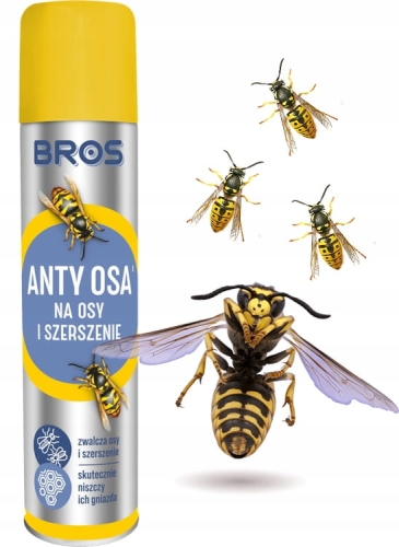 BROS Spray na osy i szerszenie 300 ml – skuteczny preparat do zwalczania owadów latających