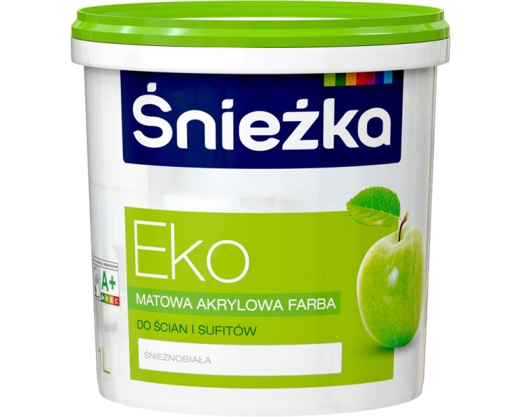 Farba Akrylowa EKO Biała 1L Śnieżka – Ochrona i Dekoracja Ścian i Sufitów