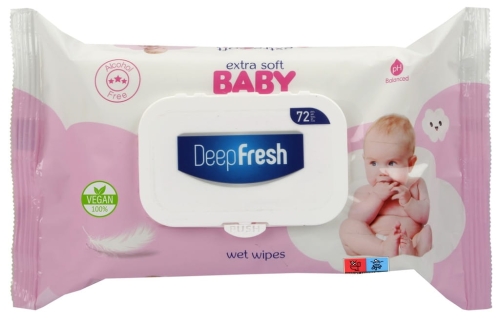 Chusteczki Deepfresh Baby Wipes Extra Soft Różowe – Delikatne i Bez Alkoholu