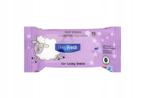 Chusteczki nawilżane DF Lovely Babies 15 szt. Little Lamb