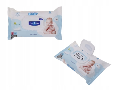 Chusteczki nawilżane DF Extra Soft Baby BLUE 72 szt. – dla dzieci
