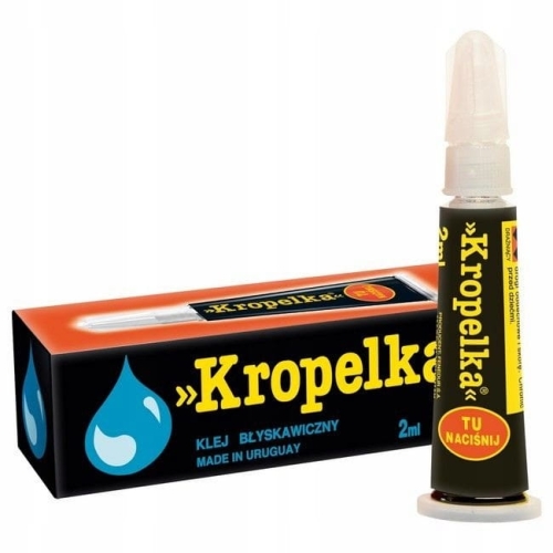 KROPELKA Klej uniwersalny 2 g – szybkie i trwałe łączenie materiałów