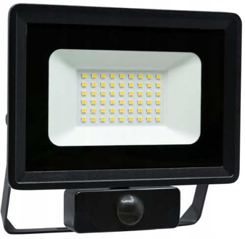 Naświetlacz LED 30W z czujnikiem ruchu IP65 4000K 2400lm – lampa zewnętrzna