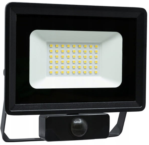 Naświetlacz LED 30W z czujnikiem ruchu IP65 4000K 2400lm – lampa zewnętrzna