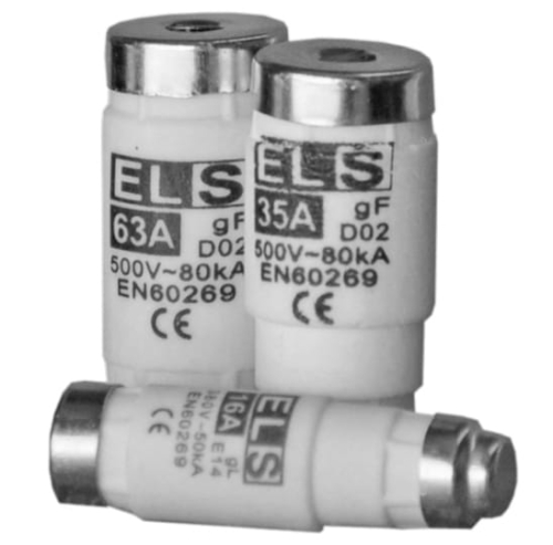 Wkładka topikowa D01 E14 16A gL/gG 500V ELS – bezpiecznik instalacyjny  Krótki opis